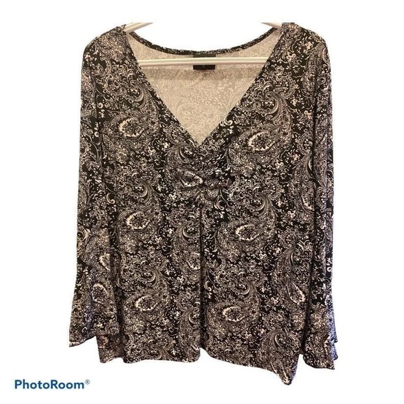 Black and white ladies blouse